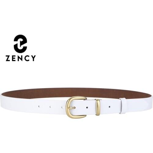 Zency Soft Genuine Leather Waist Belts For Jeans 2021 Winter Retro Classic Design Lady Waistband Daily Casual Female Cinturones
