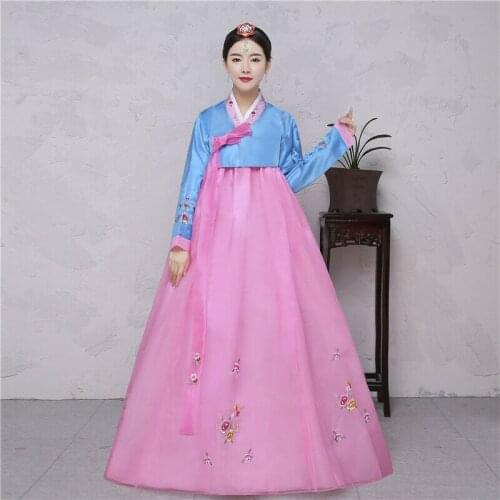 Womens Hanbok Dress Korean Traditional Hanbok Korean National Costume Hanbok Costume for Attending Major Events or Weddings