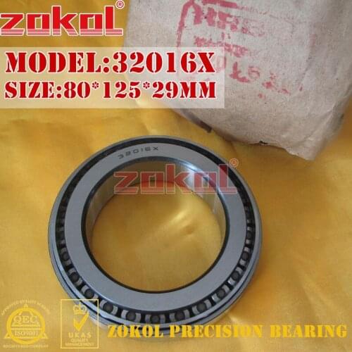 ZOKOL 32016 X bearing 32016X 2007116E Tapered Roller Bearing 80*125*29mm