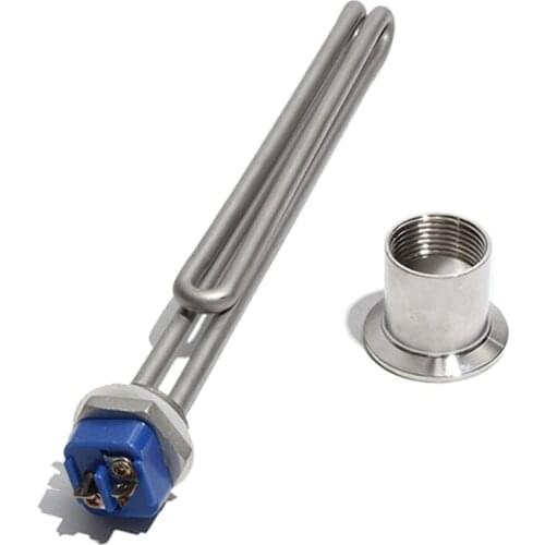 1 Inch BSP/DN25 Thread Foldback Screw In Electric Water Heater Element 304 SUS 1KW/2KW/3KW/4KW/6KW with Accessory