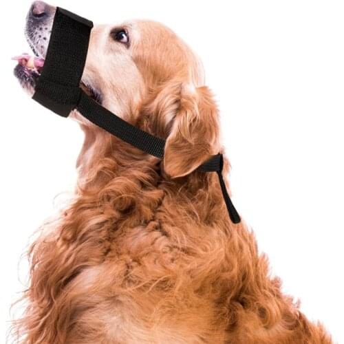 1pc Pet Dog Muzzle Polyester Muzzle Mask For Small Medium Large Dog Anti Biting Stop Barking Mouth Muzzles Pet Dog Accessories