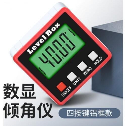 10pcs 360° Mini Digital Protractor High Precision Digital Goniometer Inclinometer Digital Level Angle Measurement Box