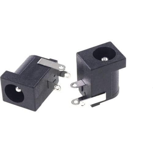 10pcs DC Power Supply Female Jack Socket 5.5 x 2.1mm Barrel-Type PCB Mount