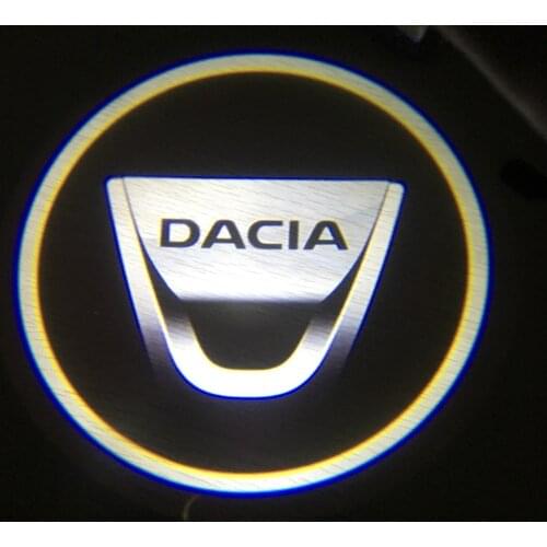 2pcs for DACIA LED Car Door Welcome Light Logo Projector for Dacia Lodgy 2 Mcv Sandero Duster Logan Sandero