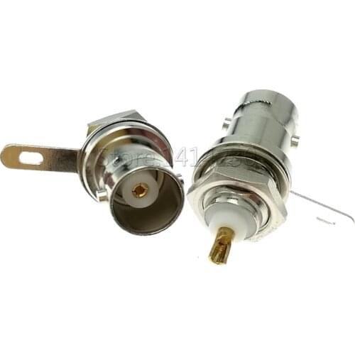 5Pcs 50KY BNC socket panel Q9 female For Video BNC Connector Conversion Oscilloscope Socket Signal Source