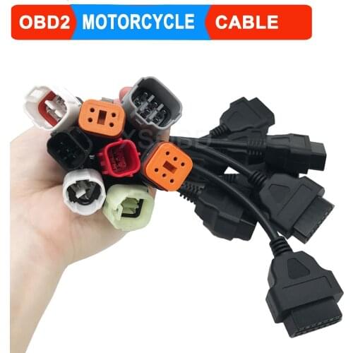 Motorbike OBD2 Adapter Motorcycle Diagnostic Cable for Harley 4Pin 6Pin for Honda for Suzuki for KYMCO 3Pin for Yamaha 4 Pin
