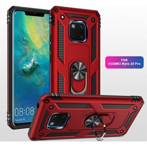 For Huawei Mate 20 Pro Case Magnet Car Ring Stand Holder Case For Huawei Mate 20 Pro LYA-L09 LYA-L29 Silicone Bumper Coque Capas