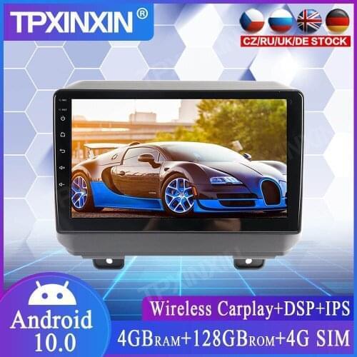 For Jeep Wrangler 2018-2020 Touch Screen 4+128G Android 10.0 GPS IPS Car Multimedia Tesla Player Headunit Audio Radio Navigtion