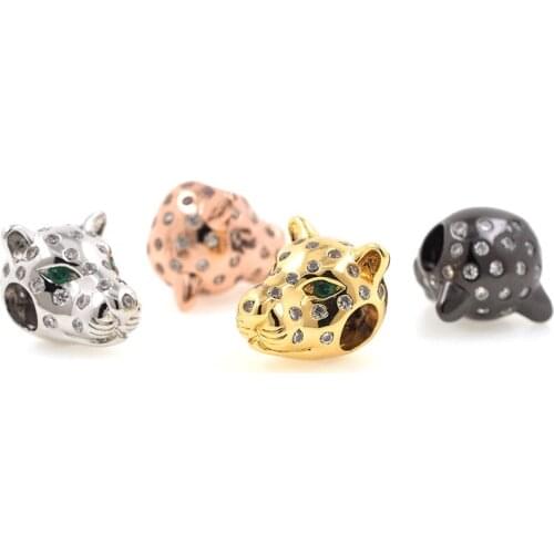 Men Gifts 3D Hollow Copper Skeleton Skull Spacer Beads for DIY Bracelets Necklaces Jewerly Making 10x13x10MM