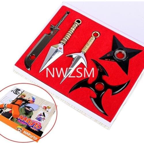 Inja Uchiha Sasuke Hatake Kakashi Akatsuki Pain Kunai Shuriken Anime Cosplay Accessories Props Weapons Halloween Gifts