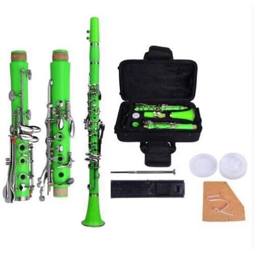 Clarinet Professional Bb Clarinet with Case Accessories Green