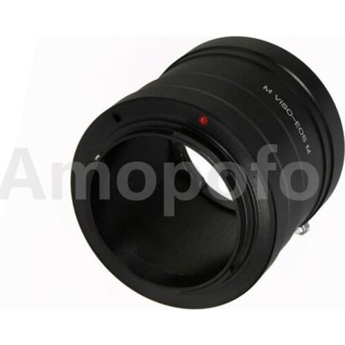 AMOPOFO For Leica M VISO Lens to for Canon EOSM EF-M M2 Mirrorless Camera Adapter Ring