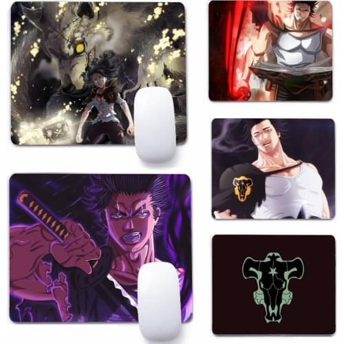 Yami Sukehiro Black Clover Anime 22x18cm Mouse Pad Computer Small Mouse Non-slip Pad Desktop Keyboard Pad Office Mouse Mat