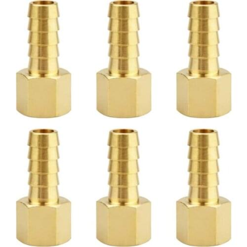 The Brass Fitting Coupler 3/8" Hose ID x 1/4" Female NPT Fuel Gas