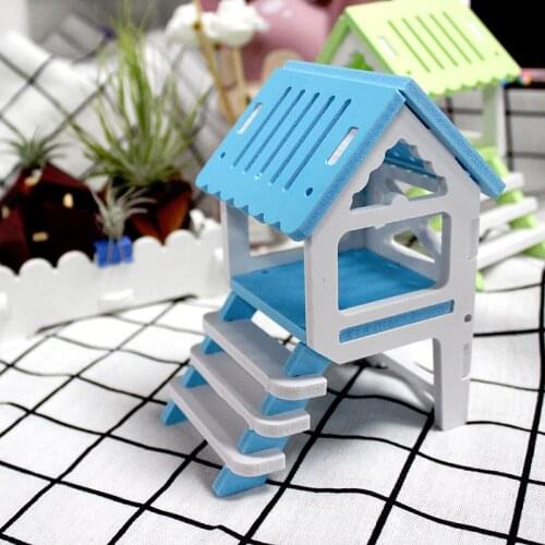 Pet Bed Nest Hamster House Wooden Climb Small Animal Sleeping Cage Chinchilla Guinea Pig Hamster Nest