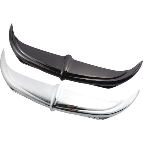 Motorcycle Bat Brow Wing Fairing Accent Trim Headlamp Eyebrow Eyelid Sticker For Harley Touring Electra Glide FLHT FLHTP FLHTC