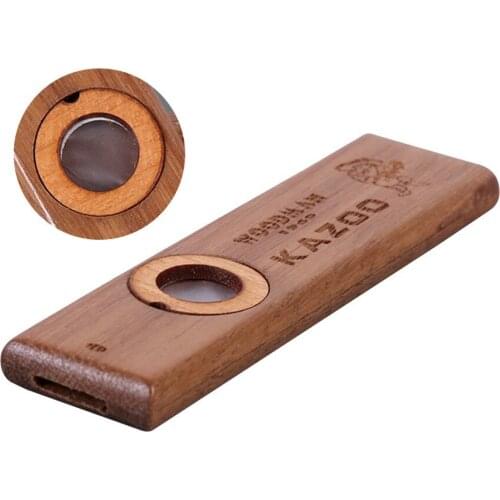 Music Lovers Wood Kazoo Musical Instrument Playing Level Group Flute Gift For Kids Simple Construction Easy Play Graceful Sound