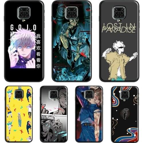 Jujutsu Kaisen Anime For Xiaomi Redmi 9 9A 9C 9T K40 Funda For Redmi Note 10 Pro 8T 9S Note 9 8 7 Pro Soft Case