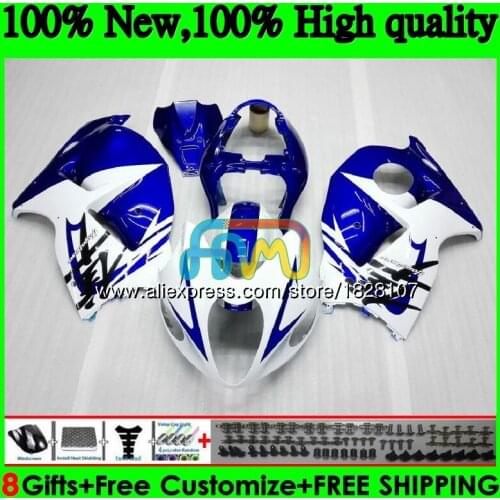 Hayabusa For SUZUKI GSX-R1300 GSXR 1300 1996 Blue white new 1997 1998 1999 2000 2001 48BS.88 GSXR1300 96 97 98 99 00 01 Fairings