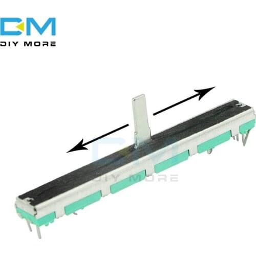 5PCS B103 B10K Ohm Potentiometer 10K 75mm SC6080GH Slide Adjustment Double Rotary Carbon Film Resistor