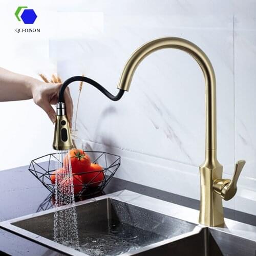 QCFOISON Pull-out Bath Mixers With Shower Head