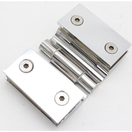 RSH-772 Decorative 180 Degree Stainless Steel Thickened Bathroom Clamp Frameless 6-12mm Glass Door Hinge
