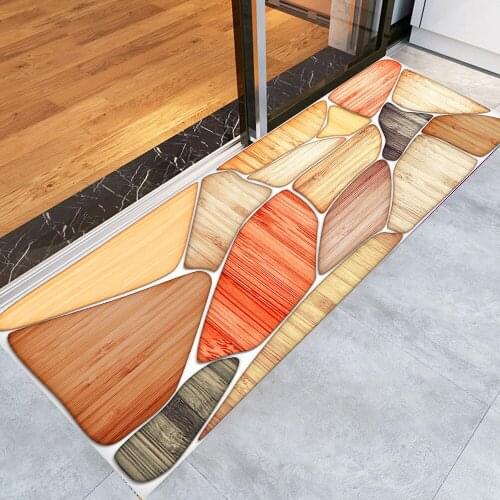 Modern Printed Kitchen Entrance Door Mat Anti-Slip Floor Rug Bathroom Area Hallway Carpets Indoor Doormat Kitchen Rugs Washable