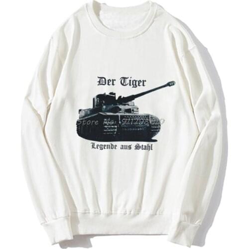 Kampfpanzer,Tiger,Wehrmacht,Legend Aus Stahl,Deutsches Reich hoodie O-Neck Print Spring Autumn Sweater Streetwear Harajuku