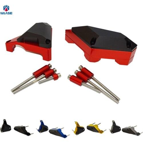 Waase For MT07 FZ07 Motorcycle Engine Stator Crash Pad Frame Sliders Protector For Yamaha MT-07 FZ-07 2014 2015 2016 2017