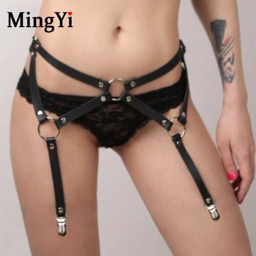Women Sexy Leather Garter Bdsm Leg Harness Belt Gothic Body Straps Suspenders Stocking Belt Erotic Bondage Sex Harness Garters