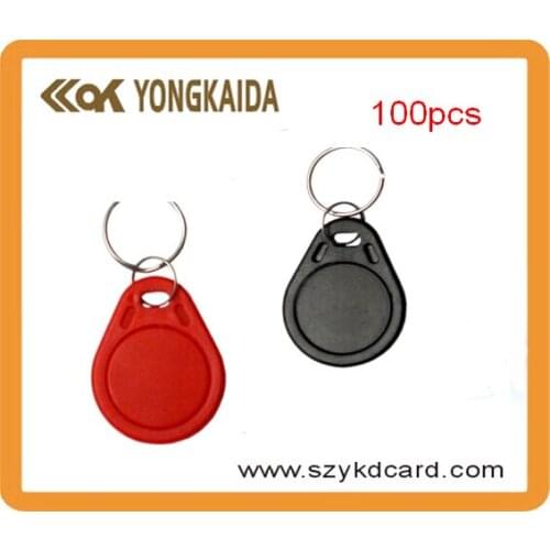 1000pcs/lot 125khz rfid key fob rfid token with tk4100 chip