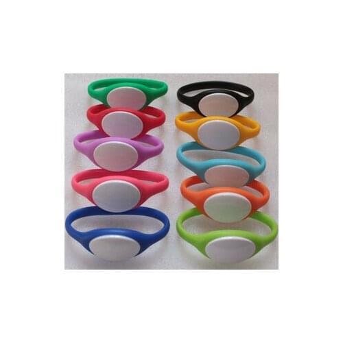 125KHz ID writable T5577 silicone wirstbands RFID passive cards RF tags 100pcs/Lot colorful
