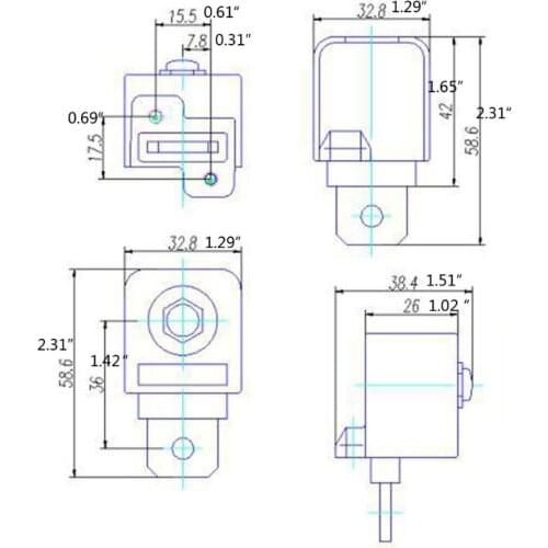 2 Pcs Connectors Terminals True Copper 300A Binding Post Inverter Terminal Power