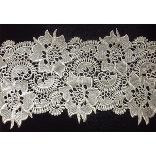 21cm top quality water soluble polyester embroidery lace trim,RS170802E