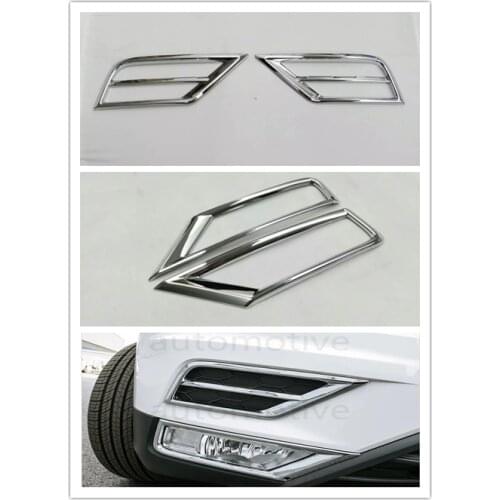 New Chrome Front Fog Light Lamp Cover Trim Decoration For VW Tiguan LWB Tiguan 2017 2018 2019
