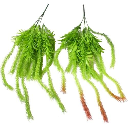 5 Fork Spray Color Soft Rubber Feel Pineapple Plastic Plant Material Decoration Air Grass Tillandsia Leaf Water Grass Succulent