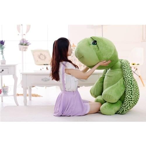Large 120cm cartoon tortoise plush toy green turtle doll soft hug toy pillow .Christmas gift 434