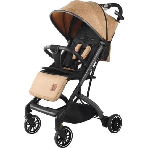 Baby stroller can sit, recline, light, and fold childrens high landscape newborn one-key storage umbrella