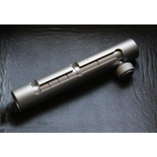 Edc Titanium Alloy Tungsten Steel Attack Cool Stick Retractable Broken Window Strike Tool Key Pendant