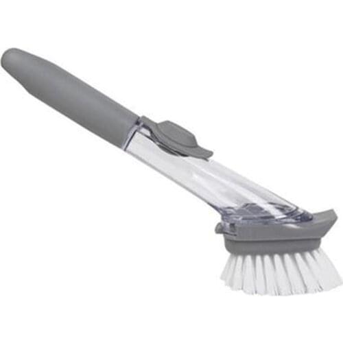 Hydraulic Brush Pot Artifact Pot Soft Brush Artifact Kitchen Durable Supplies Removable Liquid Injection Kitchen cleaning brush