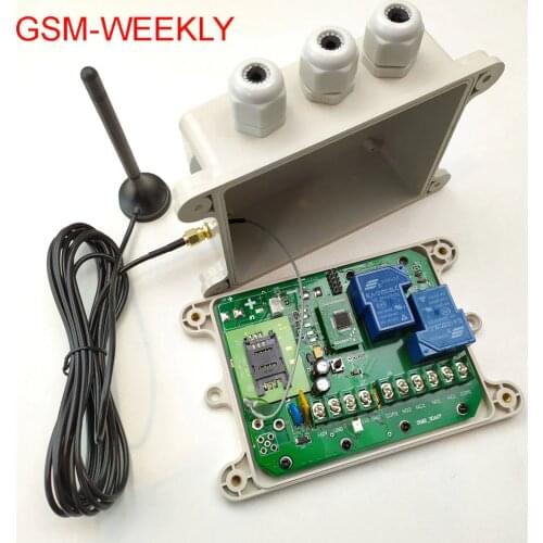 GSM Remote relay switch, 16 segment timer for automatically output working ( Battery on board for power off alarm)