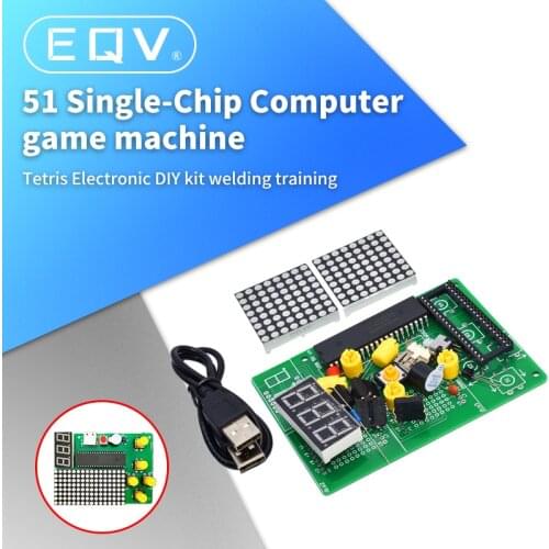DIY Game Board Kit 51 SCM Chip Retro Electronic Soldering Practice Console Maker Small Production student lab