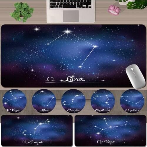 Mouse-Pad High Quality Game Mouse Mat Large PU Leather Star Pattern Series Computer Keyboard Mousepad Office Desk Accessories