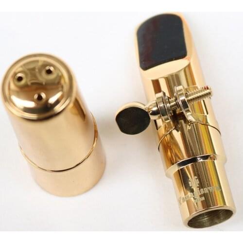 Music Fancier Club Professional Tenor Soprano Alto Saxophone Metal Mouthpiece Gold Plated Sax Mouth Pieces Accessories D7 D8