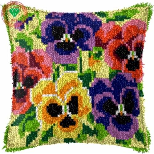 Flowers Diy Needlework pillowcase embroidery Handmade carpet sets embroidery stitch thread Stitch Threads embroidery Carpets