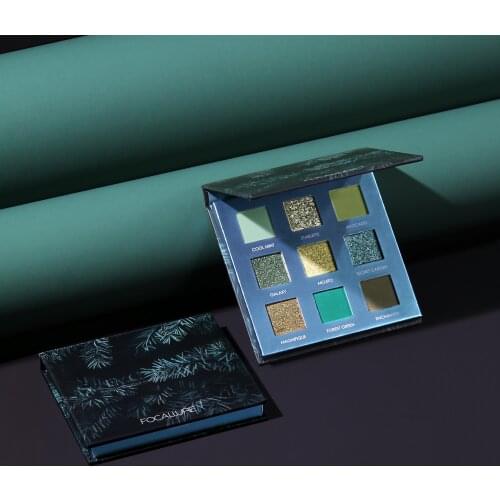 Newest 9 Colors Glitter Eyeshadow Palette Silk Smooth Pigmented Shadow Palette Eye Makeup