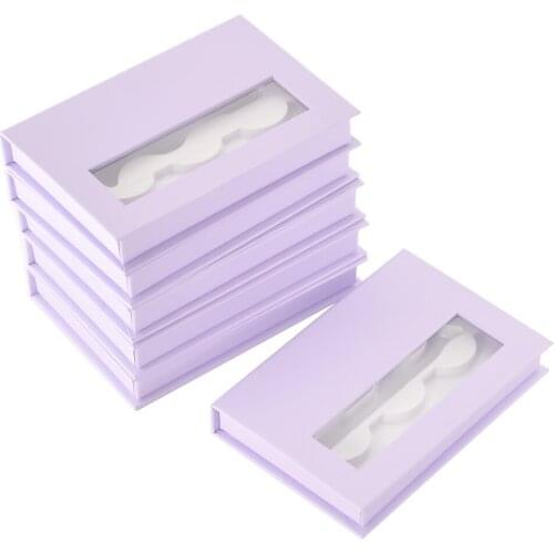 Bulk items Wholesale 3pairs of 3D Lash Boxe Packaging Eyelashes Box Package Custom Logo Faux Cils Fake Strip Empty Makeup Cases