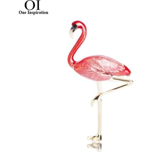 Броши фламинго на одежду OneInspiration China At AliExpress