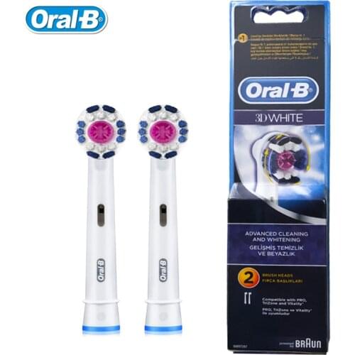 Oral B Brush Heads EB18 3D White Toothbrush Heads for Adult Electric Toothbrush Dental Care Deep Clean Replaceable Heads