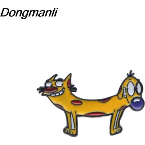 P3277 Dongmanli Cute Cat Enamel Pins and Brooches for Women Men Lapel Pin Backpack Bags Badge Gifts